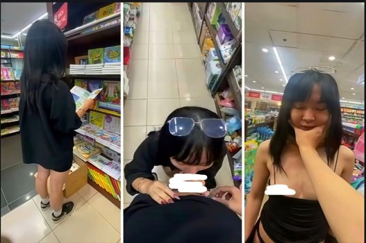 Em dâm định địt nhau ngay tại nhà sách